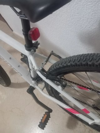 Bicicleta montaña Rockrider ST 100 Blanca