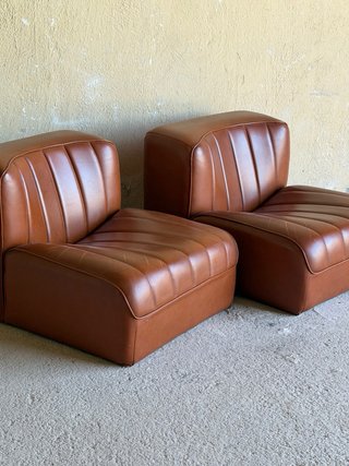 Pareja Módulos Lounge Vintage Piel