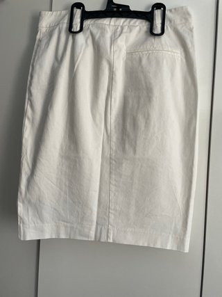 Falda tubo H&M blanca