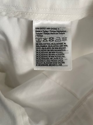 Falda tubo H&M blanca