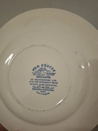 Vajilla Barrats Azul y Blanco Cerámica