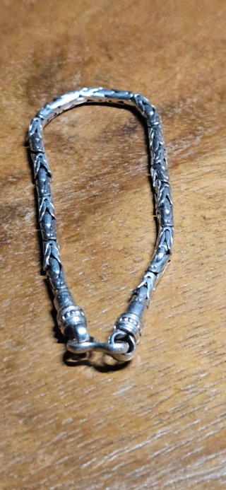 Bracciale snake in argento