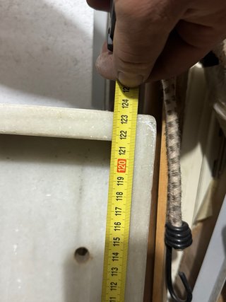 Encimera de mármol blanco para pescaderia