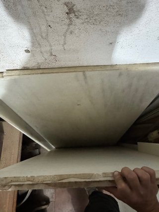 Encimera de mármol blanco para pescaderia