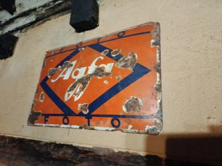 Cartel Publicidad Antiguo Agfa