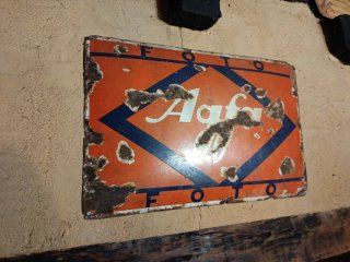 Cartel Publicidad Antiguo Agfa