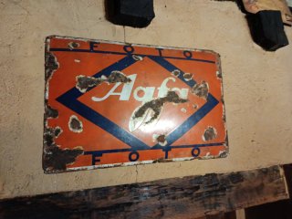 Cartel Publicidad Antiguo Agfa