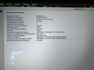 MacBook Pro 13” 2019 Plata/Gris Espacial