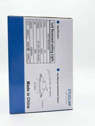 6 Focos LED Empotrables 6W