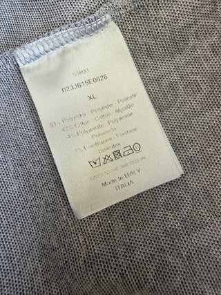 Camiseta Dior x Daniel Arsham Oblique Gris/Blanco