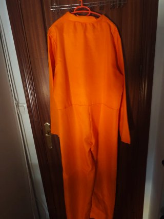 Disfraz Preso Naranja Talla M/L (173 CM APROX)