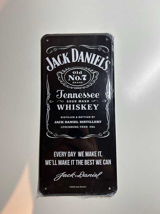 Placa Jack Daniel's Tennessee Whiskey