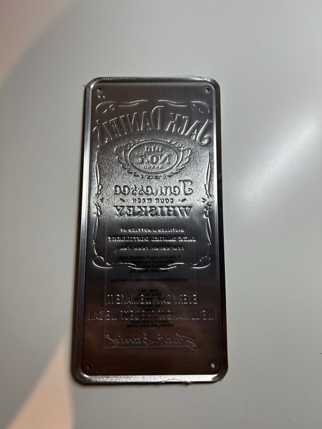 Placa Jack Daniel's Tennessee Whiskey