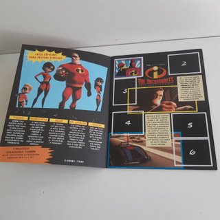 Caderneta Cromos Panini The Incredibles c/ alguns