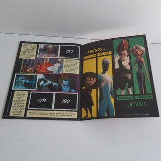 Caderneta Cromos Panini The Incredibles c/ alguns