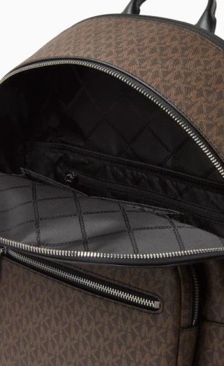 Mochila Michael Kors Hudson Unisex Marrón/Negro