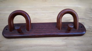Perchero doble madera vintage