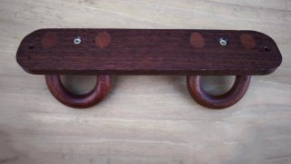 Perchero doble madera vintage