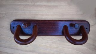 Perchero doble madera vintage