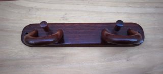 Perchero doble madera vintage