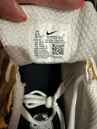 Nike Vomero Oro Blanco Talla X