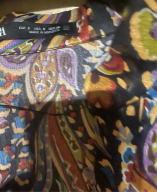Vestido Zara Estampado Paisley