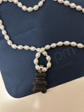 Collar APM Mónaco Perlas Osito Plata