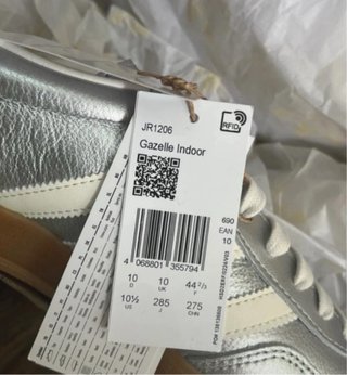 Adidas Gazelle Indoor Plata