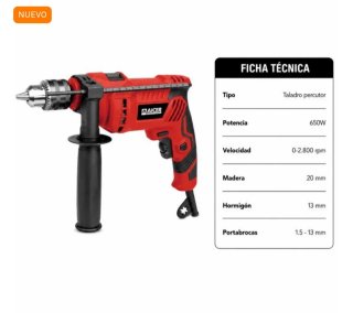 Taladro Percutor Aicer 13mm 650W