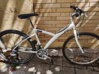 Bicicleta de paseo blanca
