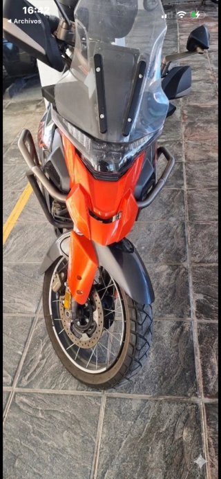 Zontes Adventure Moto Gris/Naranja