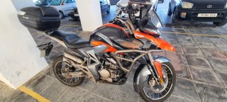 Zontes Adventure Moto Gris/Naranja