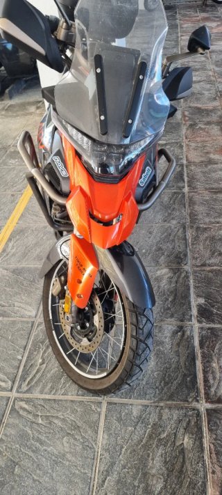 Zontes Adventure Moto Gris/Naranja