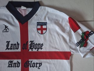 Camisola de Inglaterra vintage, tamanho M/L