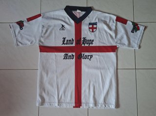 Camisola de Inglaterra vintage, tamanho M/L