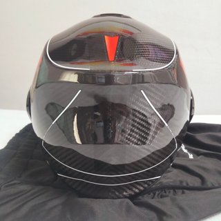 Casco Scorpion Exo-Tech Evo Carbon Cad Negro Rojo