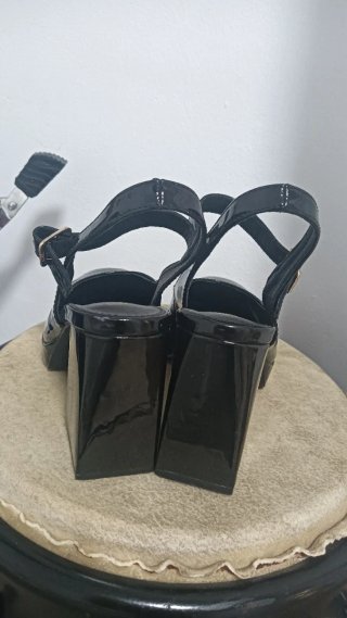 Zapatos Mary Jane Negros Talla 37,5.