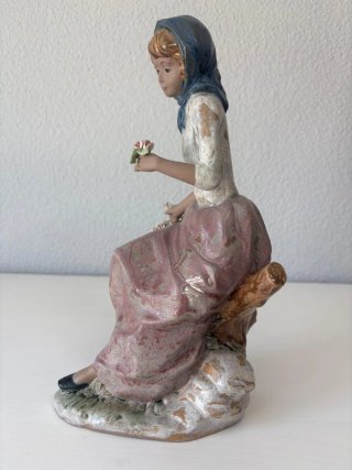 Figura Nadal Niña con flores