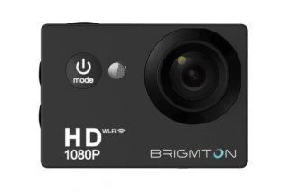 Cámara Brigmtom HD 1080P Wi-Fi Negra