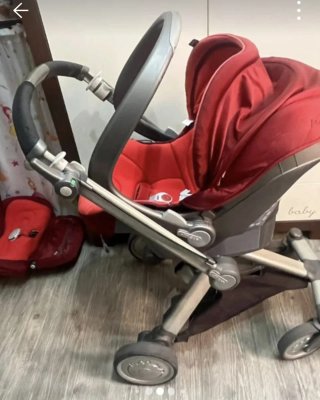 Silla de coche para bebé Chico roja