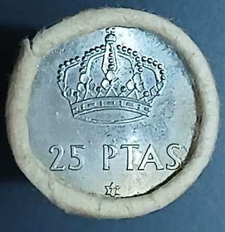 Cartucho Oficial F.N.M.T - 25 Pesetas 1975 (19-77)