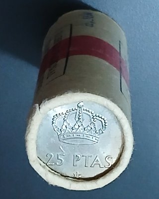 Cartucho Oficial F.N.M.T - 25 Pesetas 1975 (19-77)