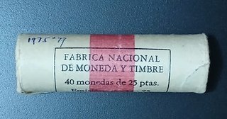 Cartucho Oficial F.N.M.T - 25 Pesetas 1975 (19-77)