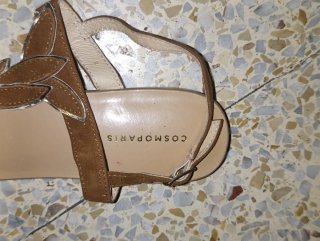 Sandalias dedo Cosmoparis piel 100% auténtica n°37