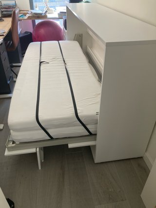Cama plegable 108x212x48cm con colchón