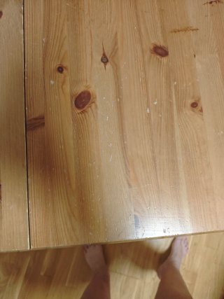 Mesa plegable de madera