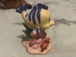 figuras Flounder y Sebastián Disney 90’s Sirenita