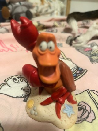 figuras Flounder y Sebastián Disney 90’s Sirenita