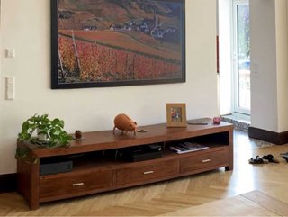 Mueble TV madera 235x45cm alta calidad