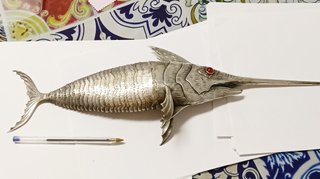 Pez Plata 925 Articulado 332gr 45cm